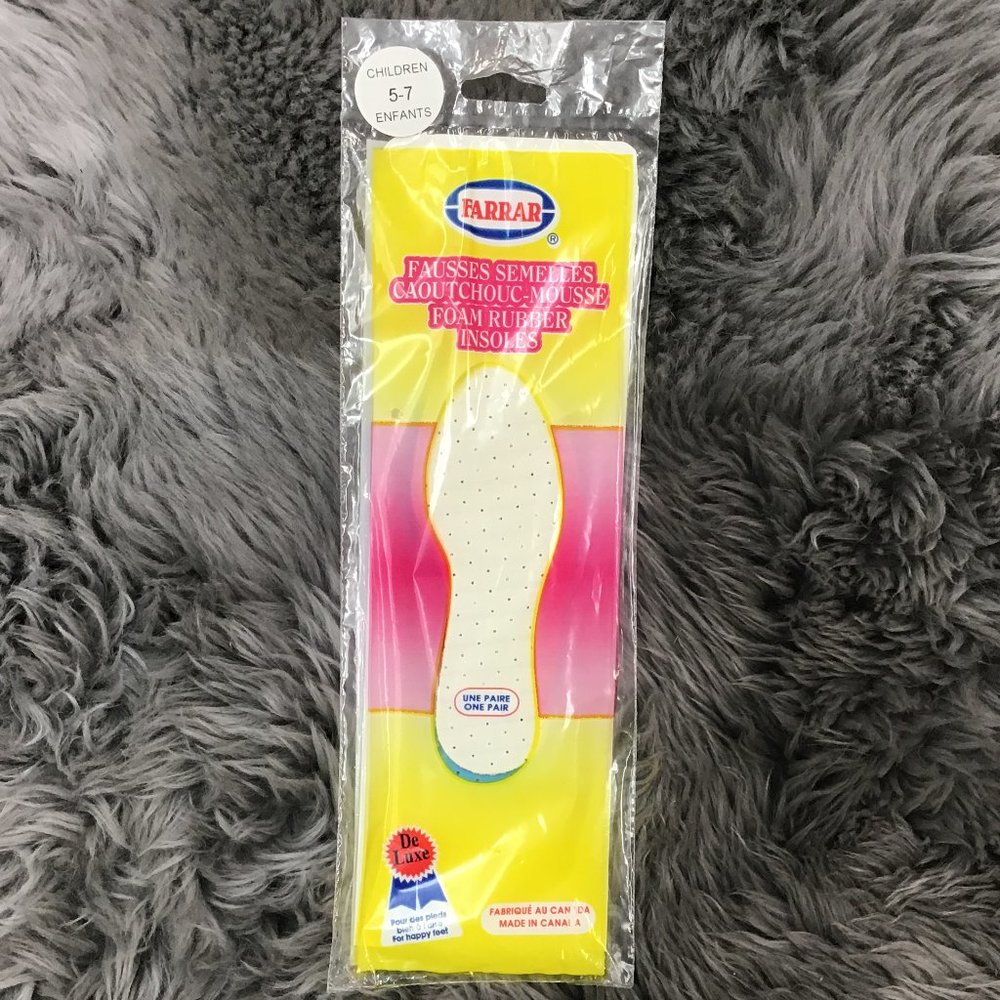 Farrar | Kids Insole Inserts | Foam | Rubber |